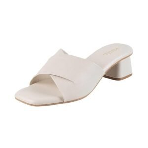 metro women's faux leather formal block heel fashion sandals