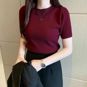 Round Neck Short Sleeve Tee