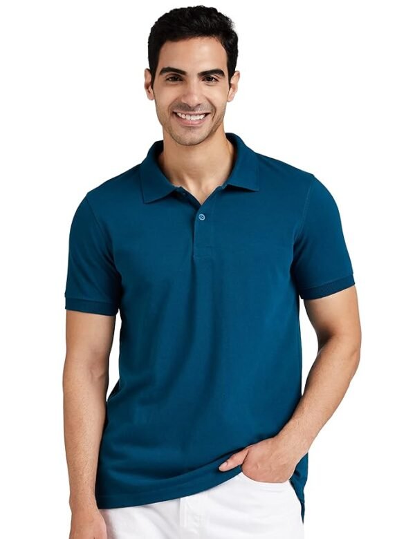 solid cotton t shirt | round neck | half sleeve | plain regular fit