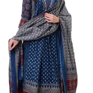 anarkali kurta and pant set with dupatta