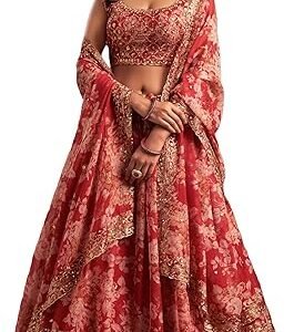 delisa indian ready to wear lehenga choli for women with duppatt and stitched blouse, bridesmaid, party, festival wear 7202