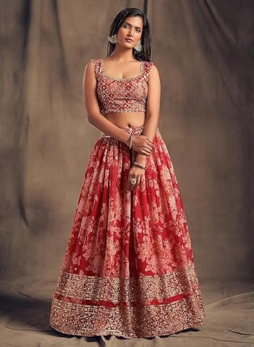 delisa indian ready to wear lehenga choli for women with duppatt and stitched blouse, bridesmaid, party, festival wear 7202 women's clothes