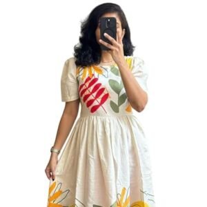 royalica women's pure cotton maxi midi dress western dress for women elegant floral printed long dresses | soft & breathable fabric | casual trending dress for women